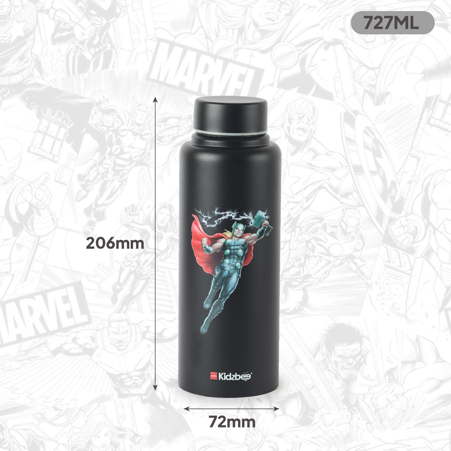 Vortex Kids Steel Water Bottle 3D Design, 720 ml Thor / 720 ml