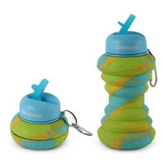 Expando Donut 600 Kids Silicone Bottle, 550 ml Blue