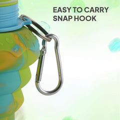 Expando Donut 600 Kids Silicone Bottle, 550 ml Blue