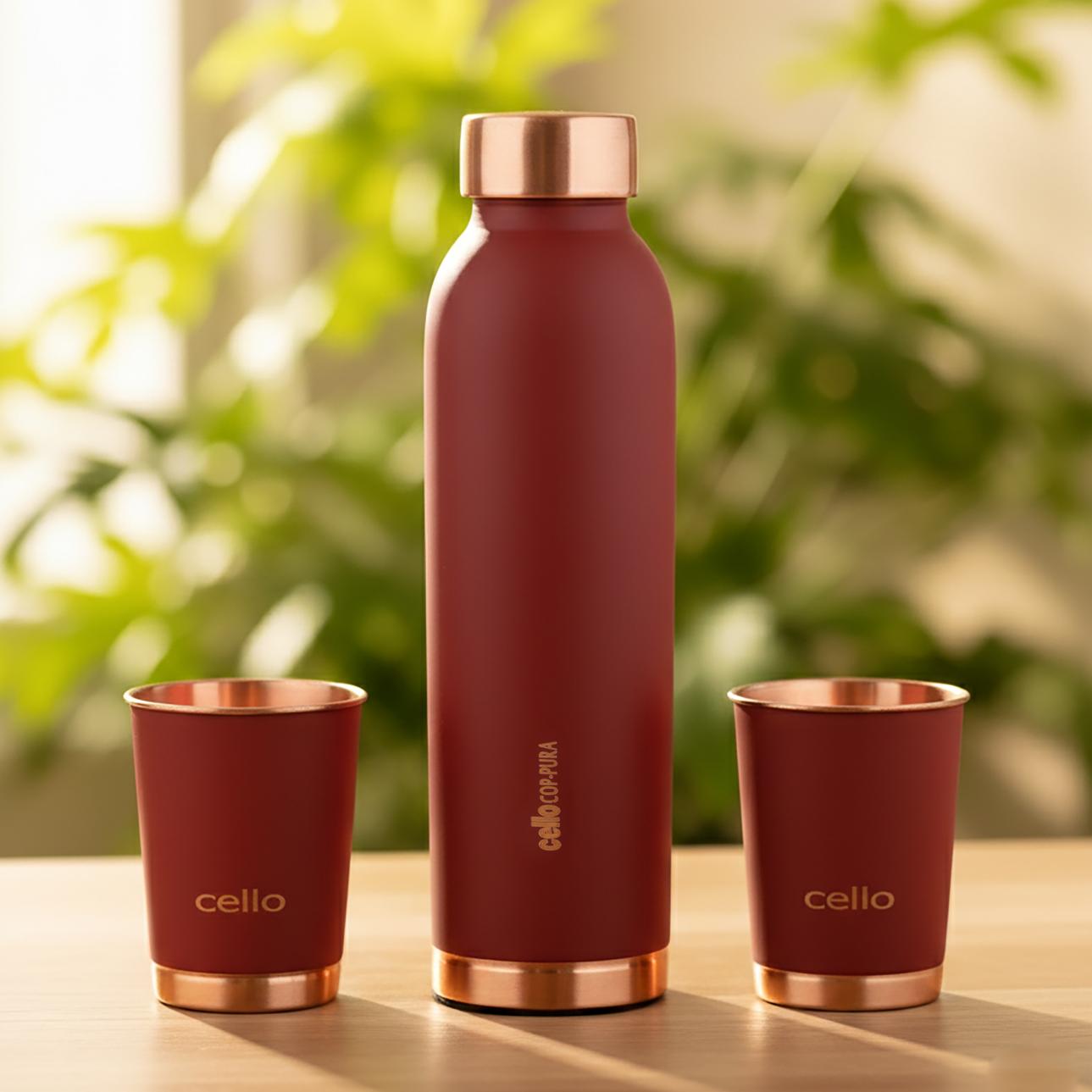 Evita Copper Gifts, Set of 3 Red