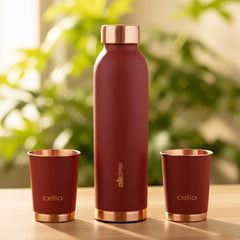 Evita Copper Gifts, Set of 3 Red