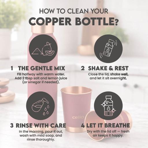 Evita Copper Gifts, Set of 3 Red