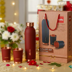 Evita Copper Gifts, Set of 3 Red