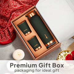 Evita Copper Gifts, Set of 3 Green