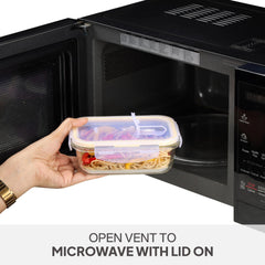 Fit & Fresh Royale Glass Container 3 Pcs / Rectangle