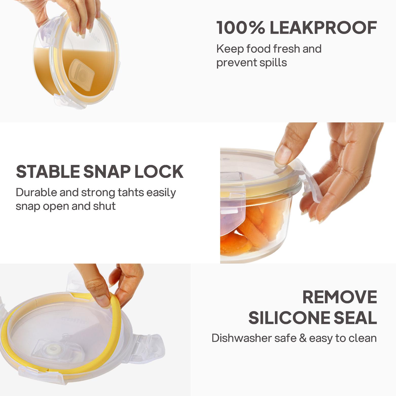 Fit & Fresh Royale Glass Container 2 Pcs / Round