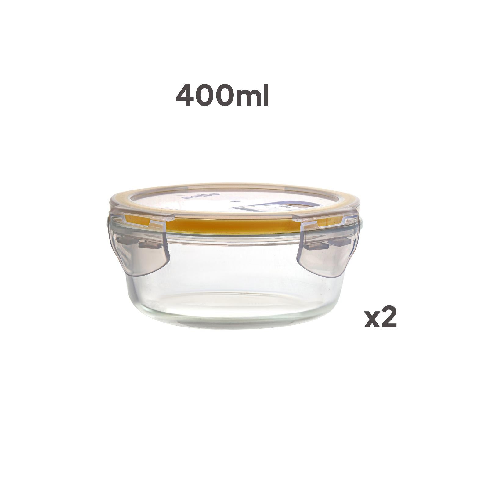 Fit & Fresh Royale Glass Container 2 Pcs / Round