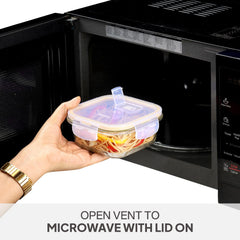 Fit & Fresh Royale Glass Container 3 Pcs / Square