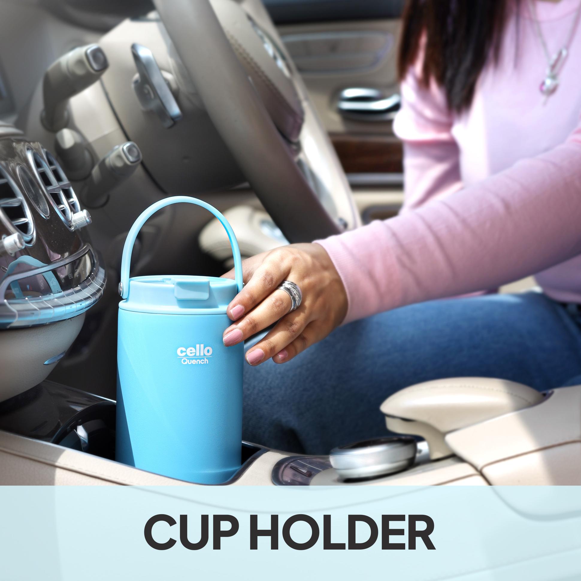 Quench Go Insulated Travel Tumbler with Lid and Straw Blue / 850ml