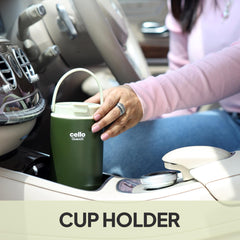 Quench Go Insulated Travel Tumbler with Lid and Straw Green / 850ml