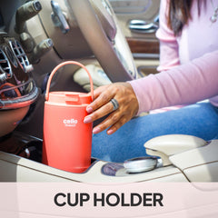 Quench Go Insulated Travel Tumbler with Lid and Straw Peach / 850ml