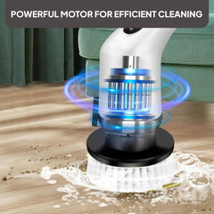 Telescopic Electric Spin Scrubber White