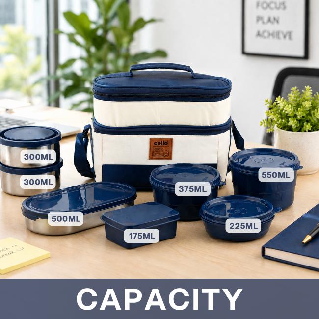 All Day Meal Lunch Box, Set of 8