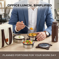 Urban Bite Stainless Steel Lunch Box, Set of 6