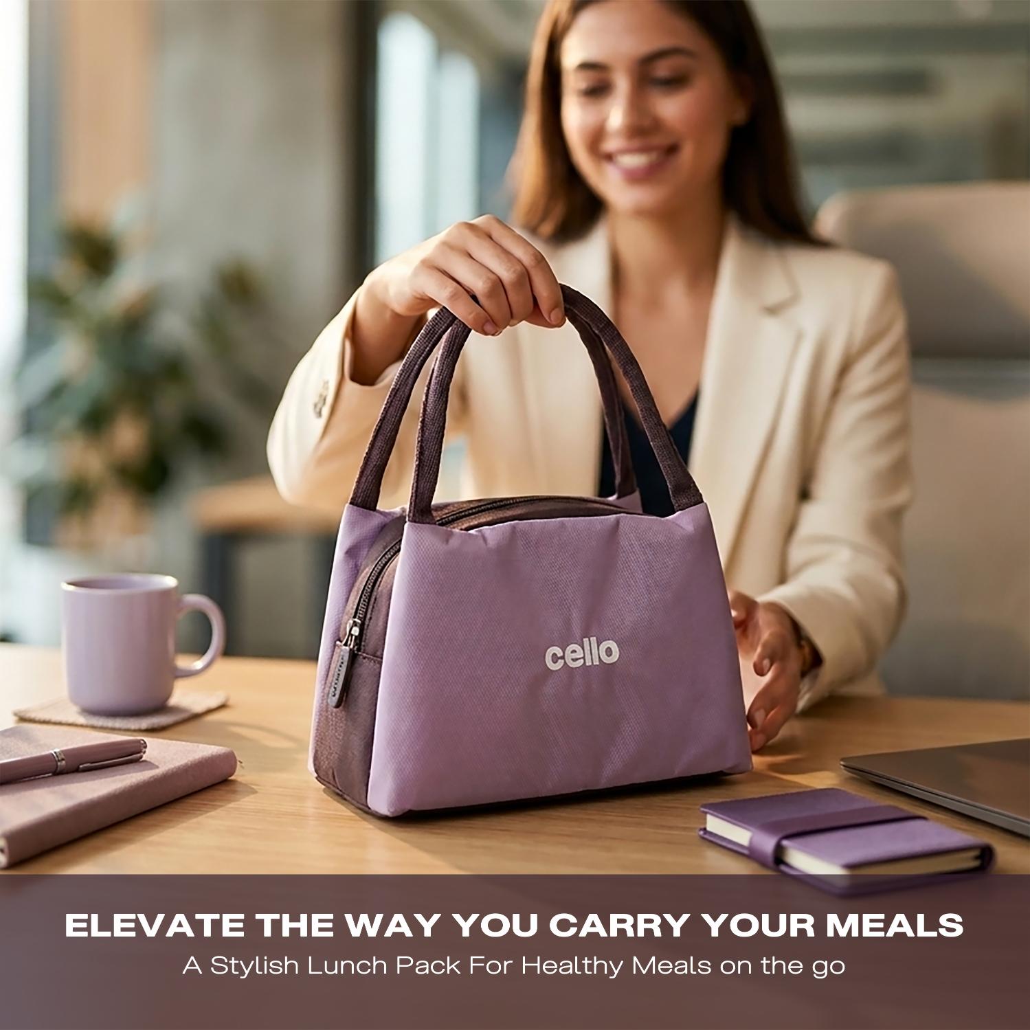 Alba Glass Lunch Box, Set of 4 Purple