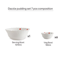 Dazzle Pudding Set 7pc - Magical Star 7 Pcs