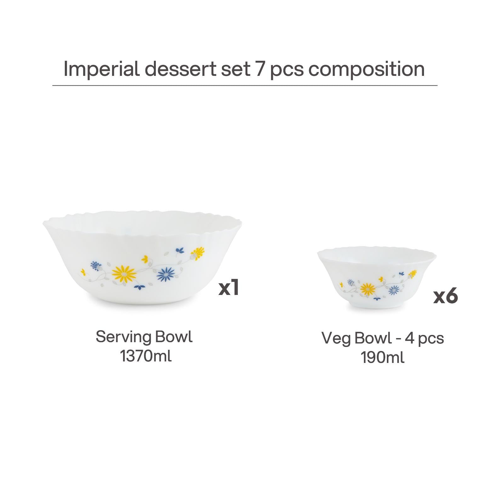 Imperial Dessert Set 5pc - Blomig Daisy 5 Pcs