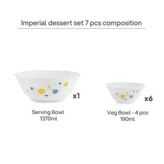 Imperial Dessert Set 5pc - Blomig Daisy 5 Pcs