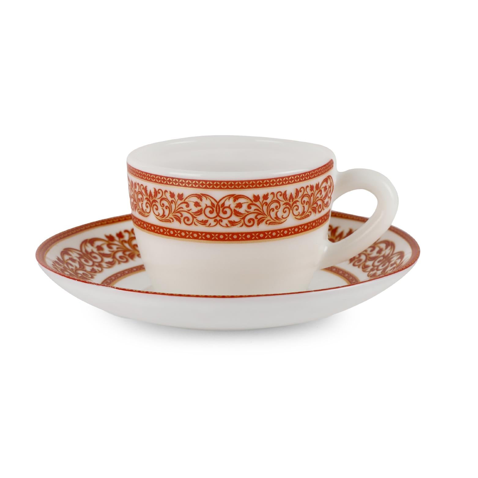 Solitaire Cup & Saucer 12 pcs- Rosso 12 Pcs