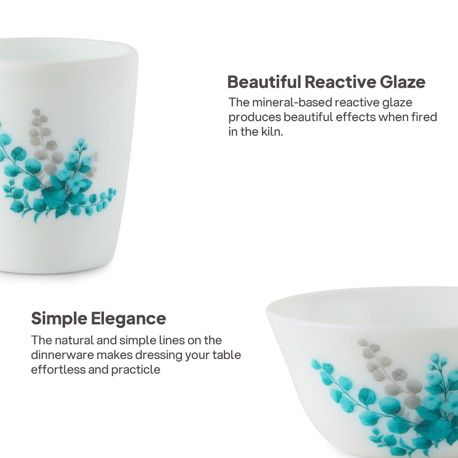 Imperial Series Breakfast Bowl & Mug  Set 4 Pcs