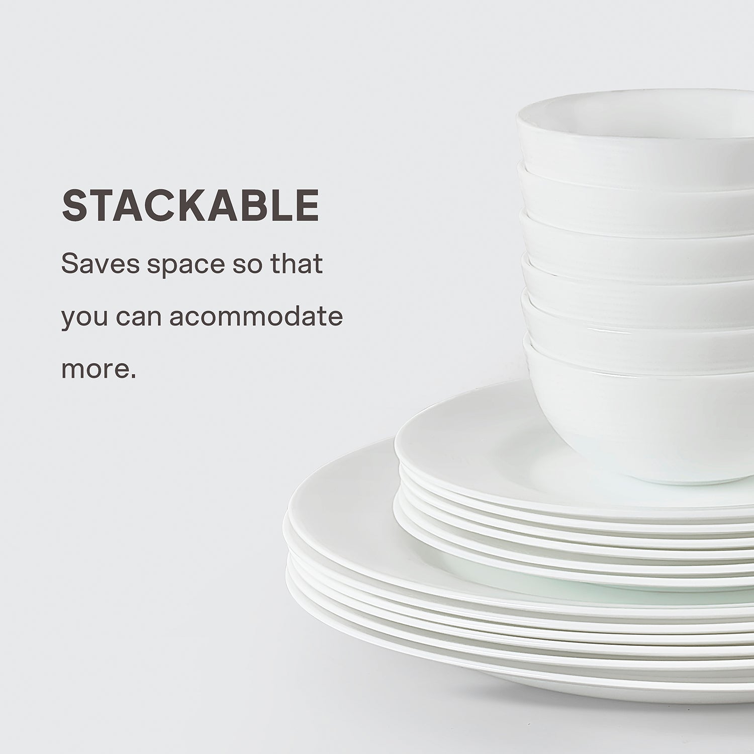 Feather Plus Opalware Dinner Set, Elegance 27 Pcs