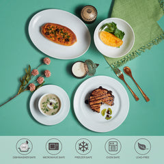 Feather Plus Opalware Dinner Set, Elegance 27 Pcs