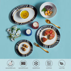 Amaze Plus Opalware Dinner Set, Amaze 27 Pcs