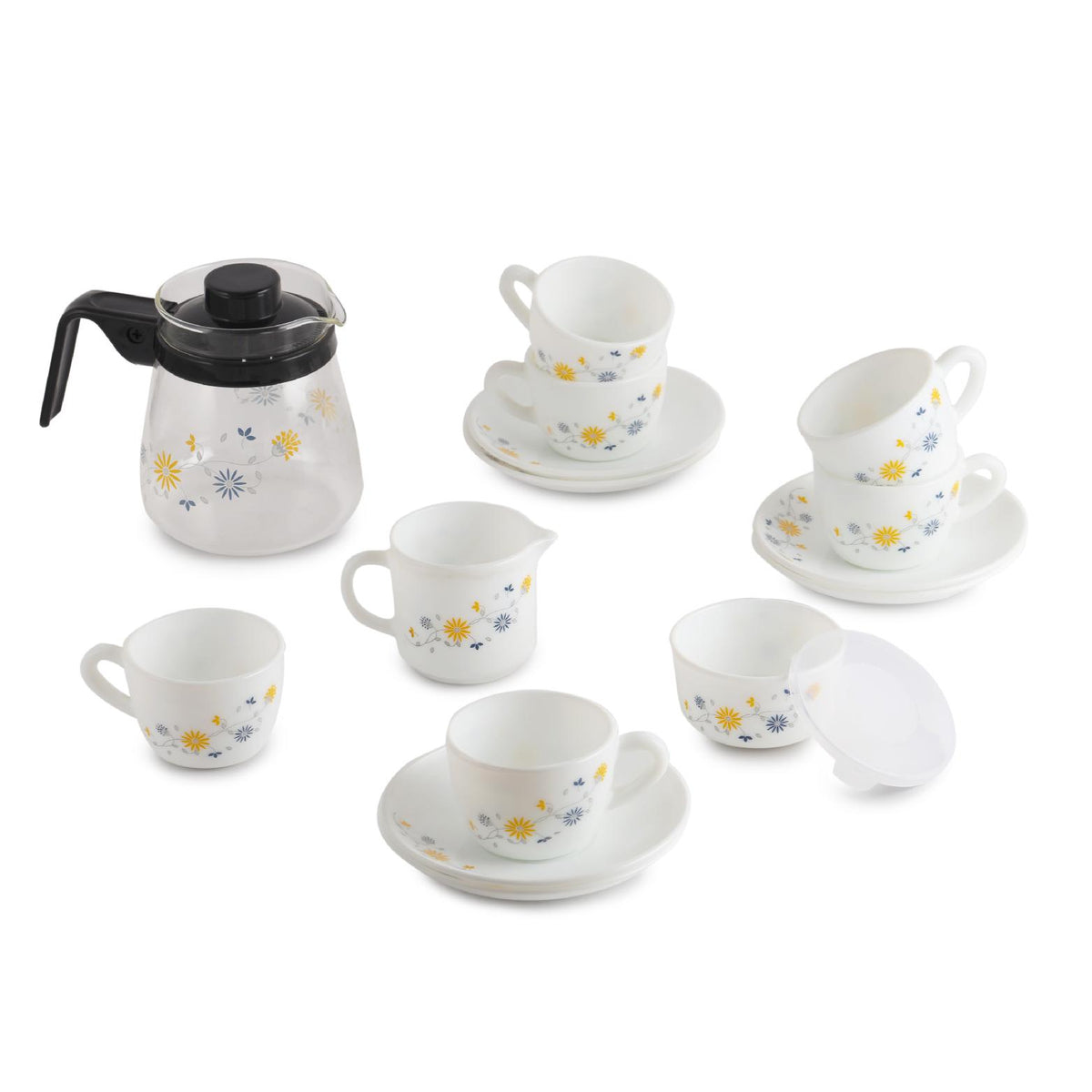 Dazzle Tea Set 15 pc - Blooming Daisy 15 Pcs