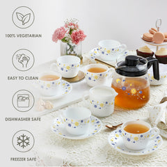 Dazzle Tea Set 15 pc - Blooming Daisy 15 Pcs