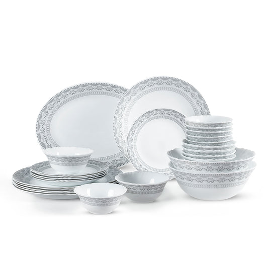 Imperial Plus Opalware Dinner Set, Oxford 27 Pcs