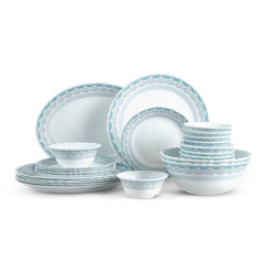 Imperial Plus Opalware Dinner Set, Celeste 27 Pcs