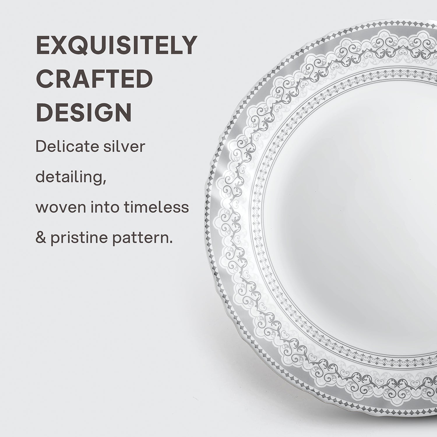 Imperial Plus Opalware Dinner Set, Oxford 33 Pcs