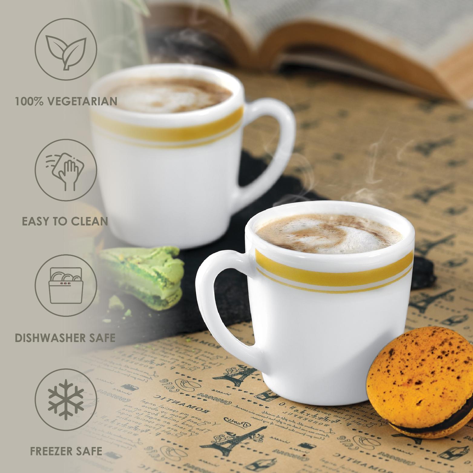 Divine Pre Ricca Mug M 6pc - Gold Lines 6 Pcs