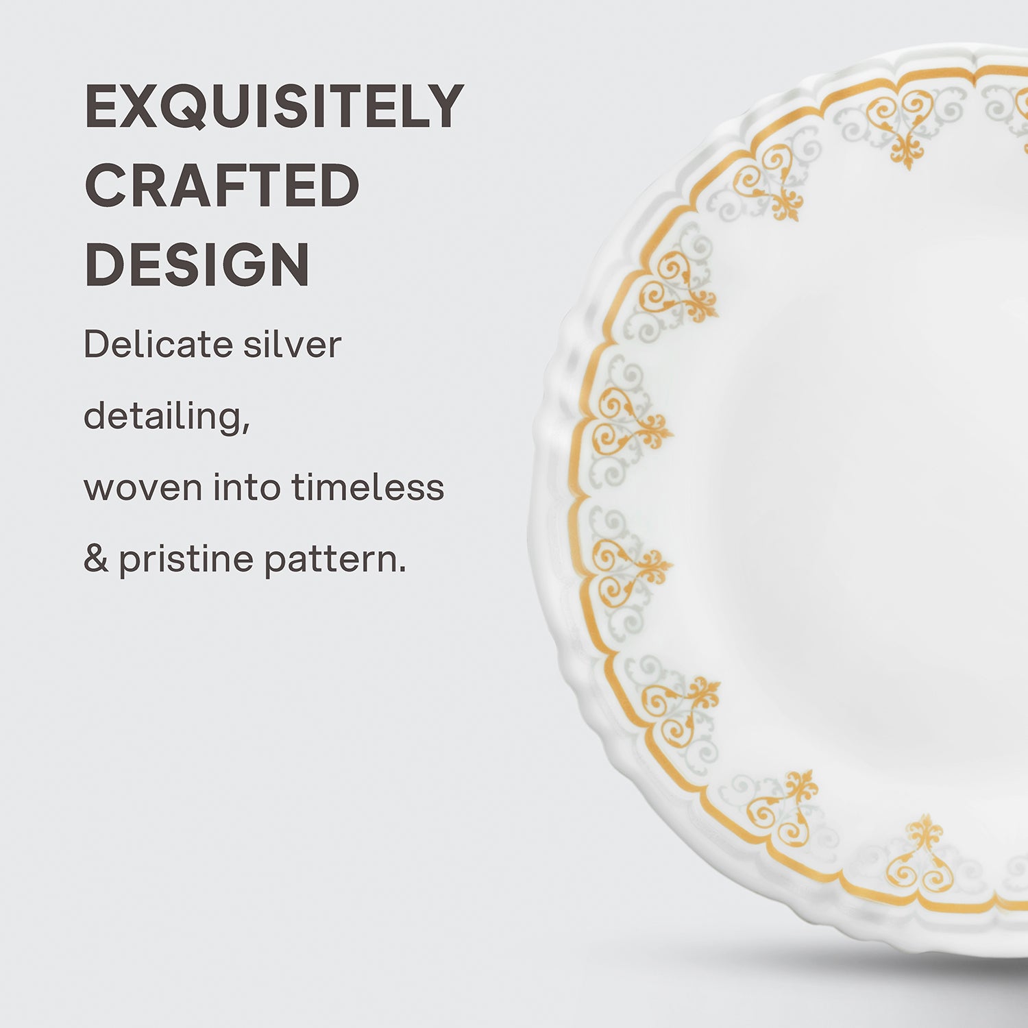 Imperial Plus Opalware Dinner Set, Victor 33 Pcs