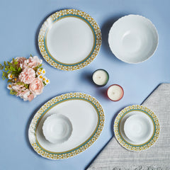 Imperial Plus Opalware Dinner Set, Morris 27 Pcs