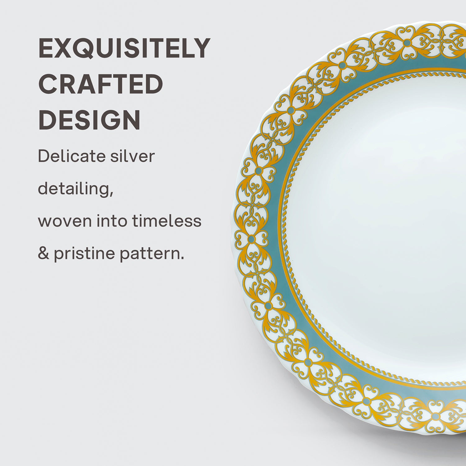 Imperial Plus Opalware Dinner Set, Morris 33 Pcs