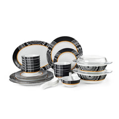 Amaze Plus Opalware Dinner Set, Amaze 35 Pcs