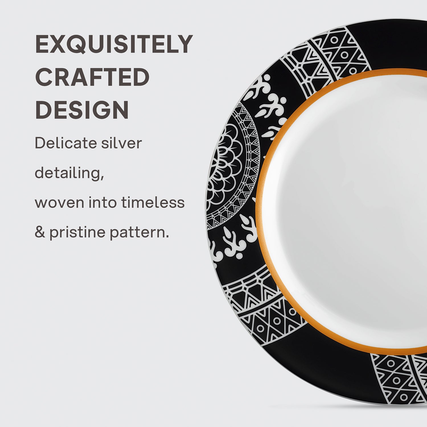 Amaze Plus Opalware Dinner Set, Amaze 35 Pcs