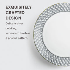 Amaze Plus Opalware Dinner Set, Pyramids 35 Pcs