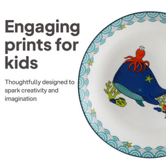 Kids Opal Dinner Set, 7 Pieces Ocean Buddies / 7Pcs