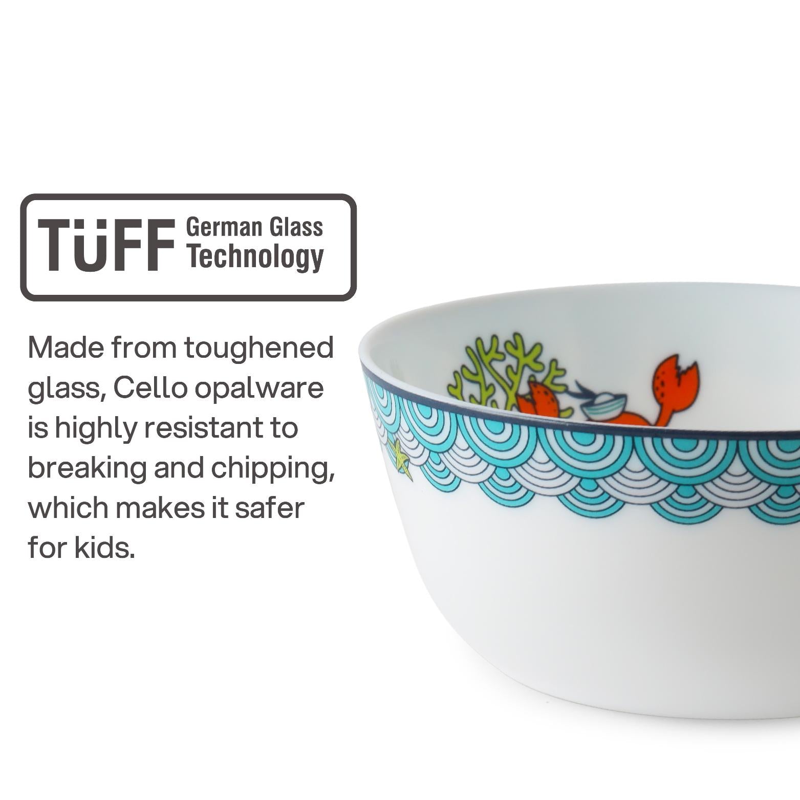 Kids Opal Dinner Set, 7 Pieces Ocean Buddies / 7Pcs