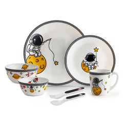 Kids Opal Dinner Set, 7 Pieces Moon Mates / 7Pcs