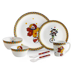 Kids Opal Dinner Set, 7 Pieces Circus Stars / 7Pcs