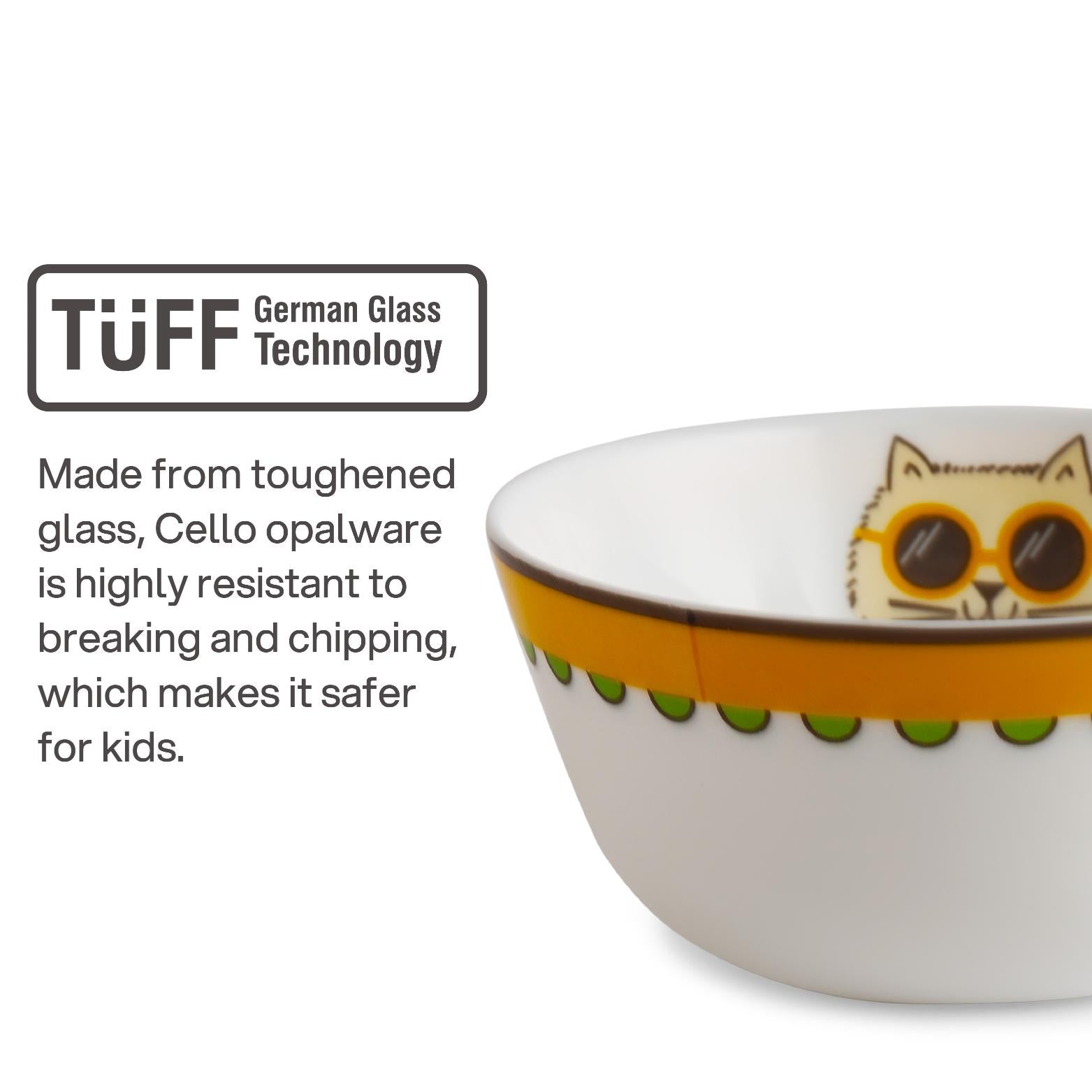 Kids Opal Dinner Set, 7 Pieces Sassy Rangers / 7Pcs