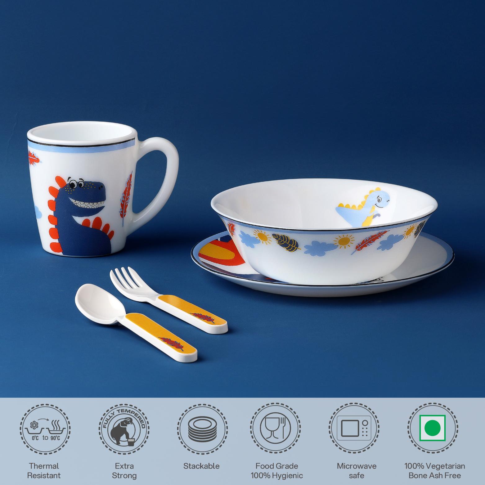 Kids Opal Snack Set, 5 Piece Fossil Friends / 5 Pcs