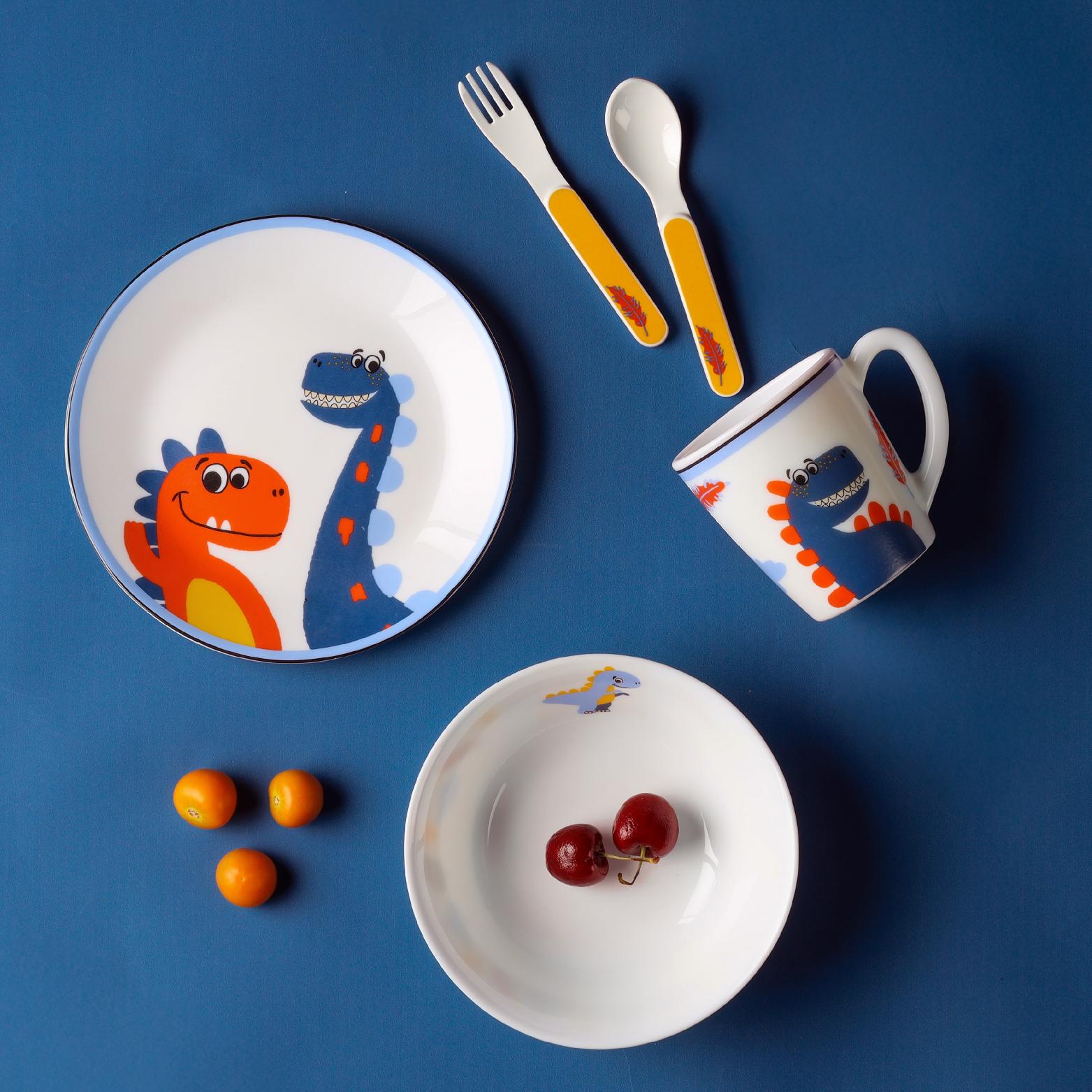 Kids Opal Snack Set, 5 Piece Fossil Friends / 5 Pcs