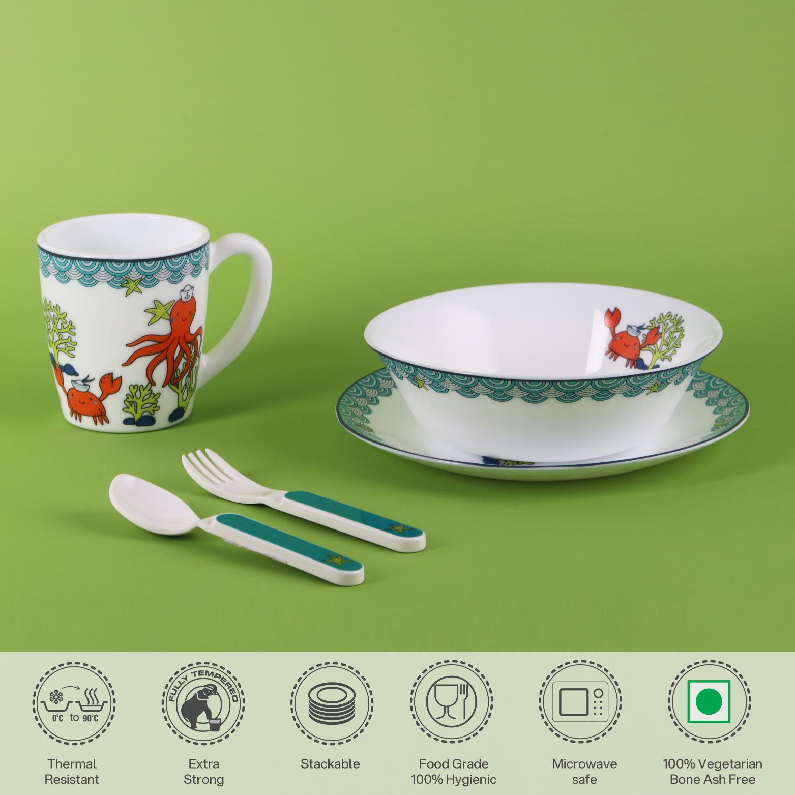 Kids Opal Snack Set, 5 Piece Ocean Buddies / 5 Pcs