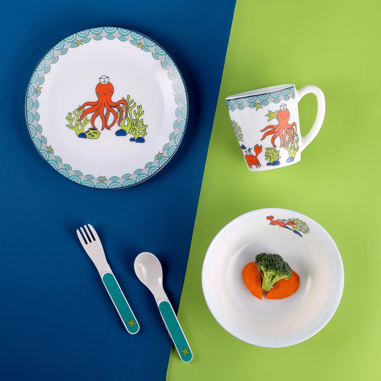 Kids Opal Snack Set, 5 Piece Ocean Buddies / 5 Pcs