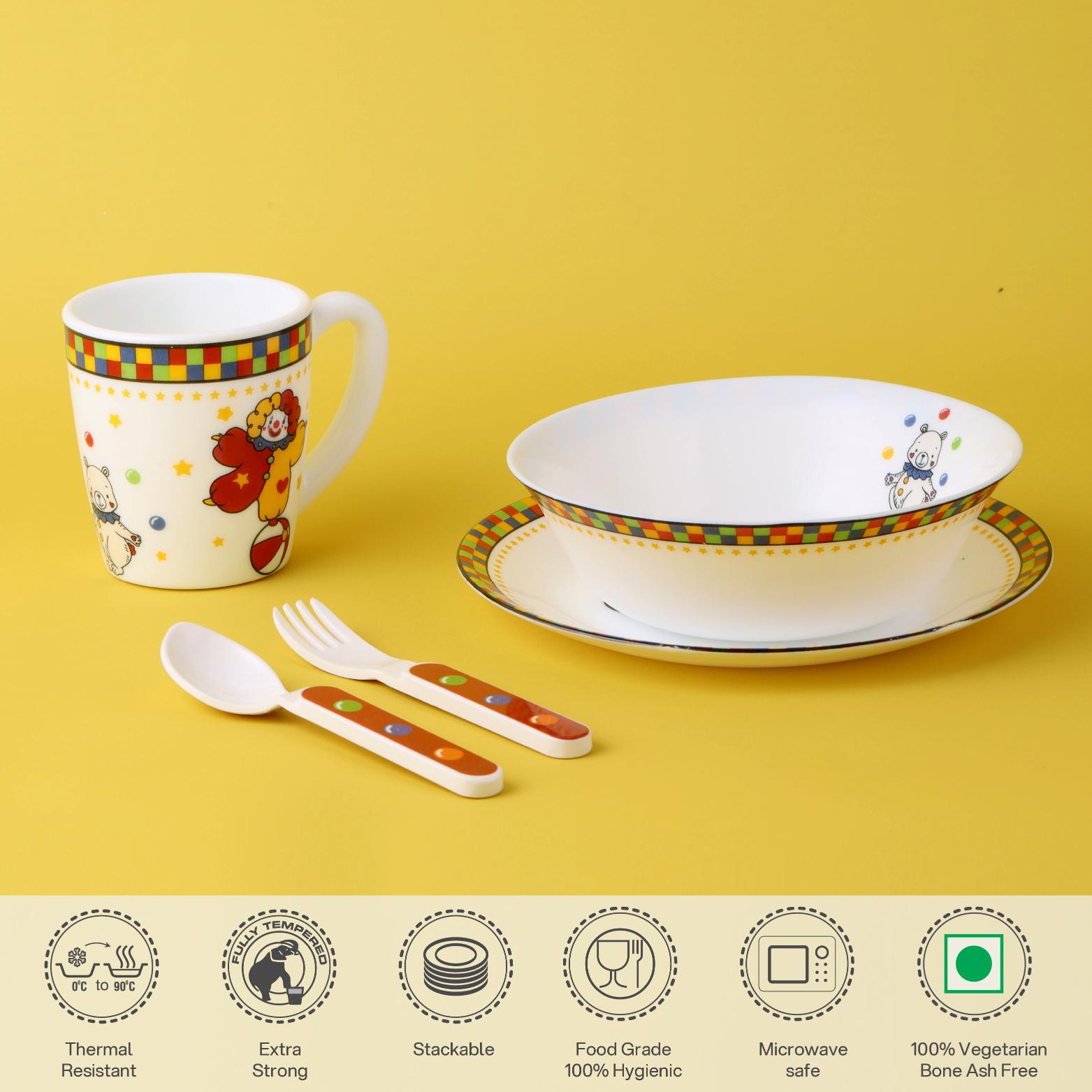 Kids Opal Snack Set, 5 Piece Circus Stars / 5 Pcs