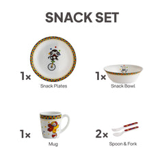 Kids Opal Snack Set, 5 Piece Circus Stars / 5 Pcs